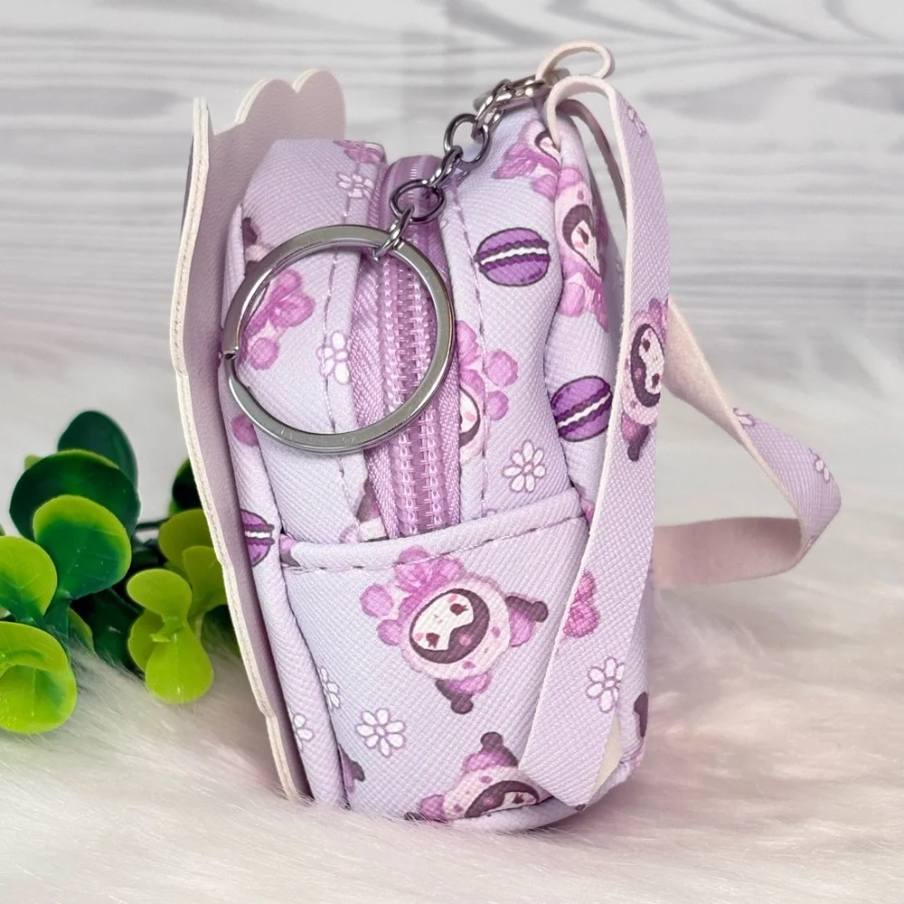 Kuromi Mini Backpack Keychain/Bag Charm - Picture 3 of 7